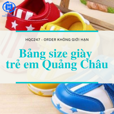 Bang size giay tre em Quang Chau
