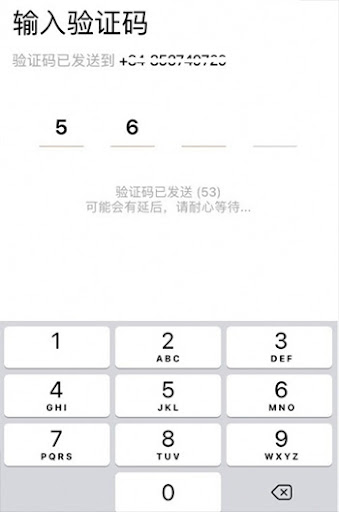Nhập mã xác minh trong cách đăng ký taobao trên điện thoại