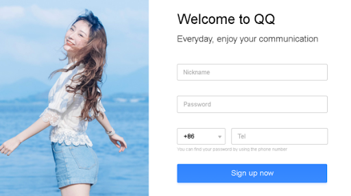 Tạo tài khoản QQ hoặc Wechat