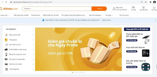 Alibaba.com - Trang web chuyên xuất khẩu hàng hóa quốc tế