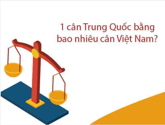 1 cân của Trung Quốc bằng bao nhiêu kg tại Việt Nam