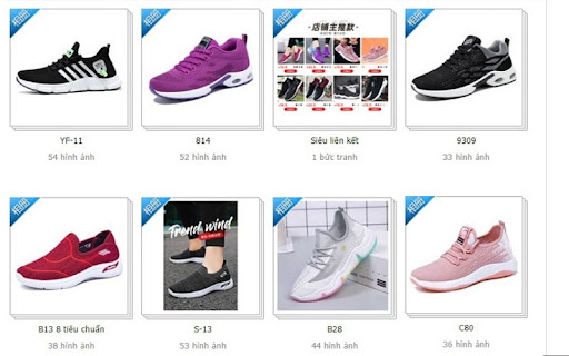 Kho giày sneaker Quảng Châu Yanshi Shuyuanxiang đa dạng về kiểu dáng và màu sắc